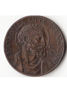 1934 - 10 centesimi Vaticano Pio XI San Pietro BB